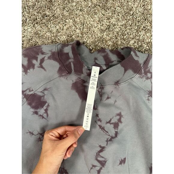 Lululemon Ready To Roll Crew Pullover Crewneck Sweatshirt Shibori Gris Magnum 6 - Picture 5 of 11